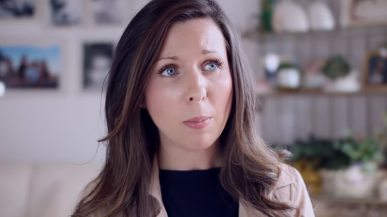 Sale pastor Heidi McIvor in the Coalition for Marriage's new television advertisement.