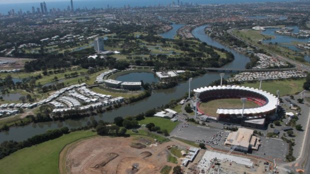 Free public transport will be provided between Commonwealth Games venues like Carrara - below-  during the Gold Coast 2018 Commonwealth Games.