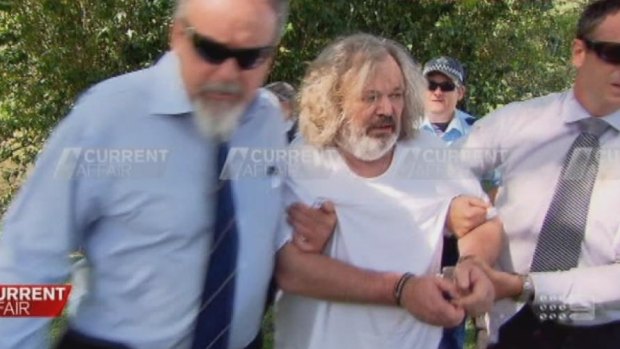 Peter Foster is arrested near Byron Bay.