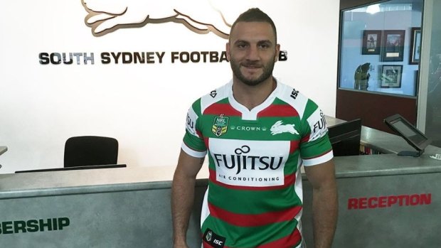 New colours: Robbie Farah made the switch from the Tigers to Souths.