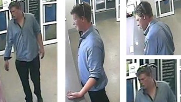 Footscray police station CCTV cameras captured several images of a man police wish to speak to. 