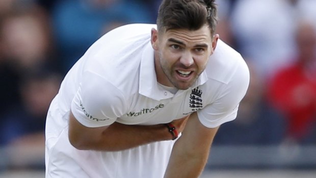 Back in action: James Anderson.