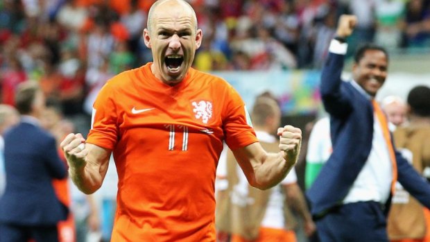 Arjen Robben: star man for the Netherlands.