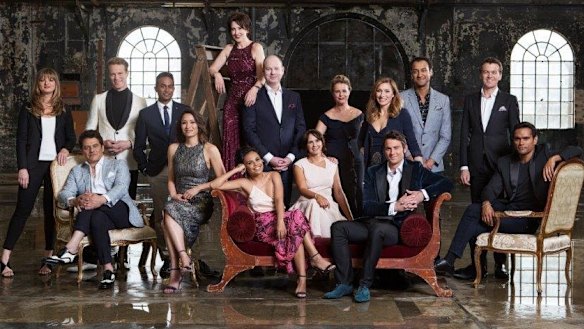 Lively line-up: Aunty in 2017.