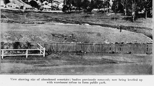A photo of Paddington Cemetery in 1917, courtesy of the John Oxley Library.