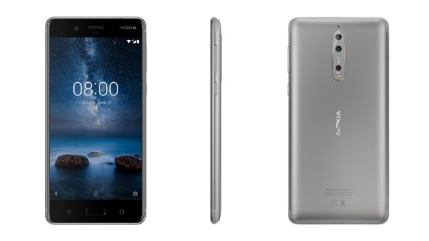 The Nokia 8 has a simple, professional look, with a camera bump that evokes the brand's past.