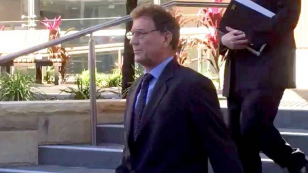 Dr Jeremy Coleman leaves Newcastle courthouse after an earlier appearance.