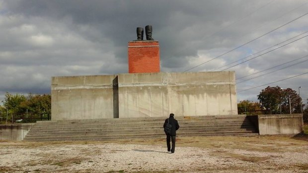 Lenin's boots at Memento Park.