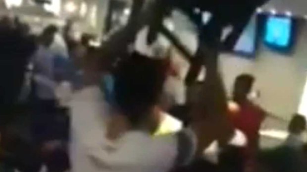 A brawl broke out at an RSL in Sydney.