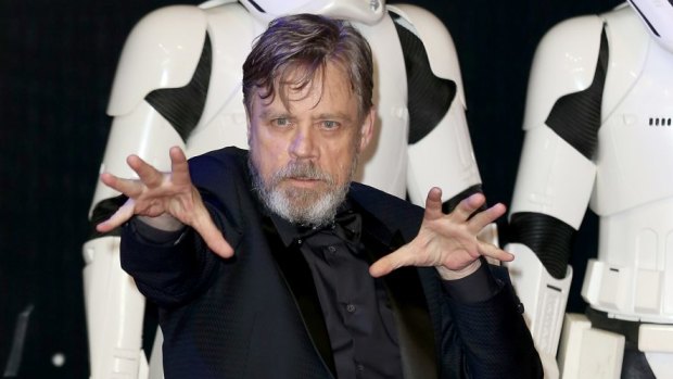 Mark Hamill, who plays Luke Skywalker in The Force Awakens, at the European Premiere in London.