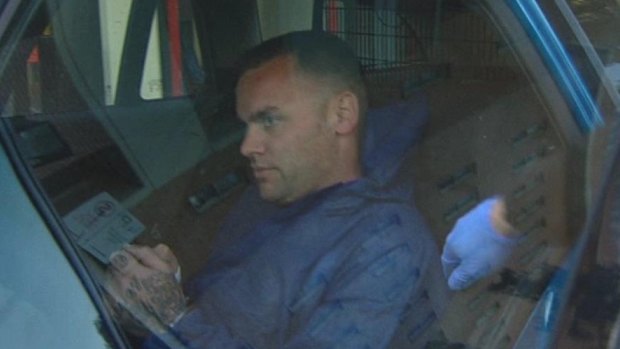 Brett Klimczak after his brief escape from Acacia Prison in 2014.