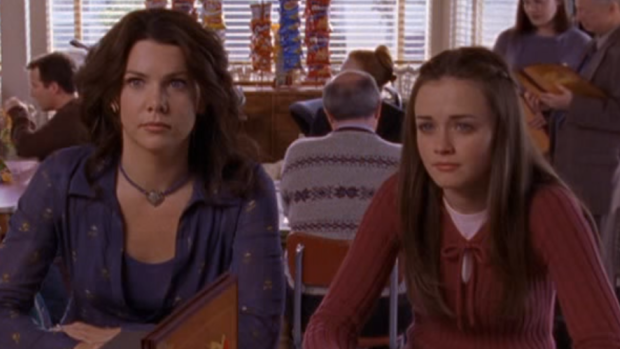 Lauren Graham and Alexis Bledel in <i>Gilmore Girls</i> ... earning $US750,000 an episode for the revived series.