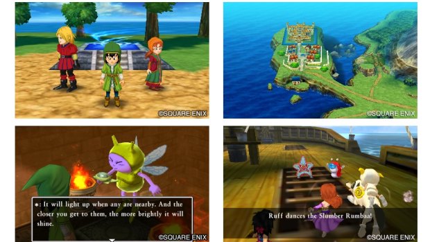 Little screenshots on a big screen don't do it justice, but <i>DQVII</i> is one good looking 3DS game.