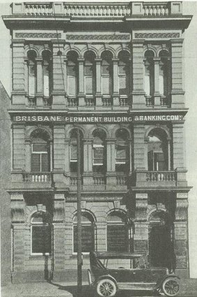 The Bank of Queensland's Adelaide Street headquarters in 1921.