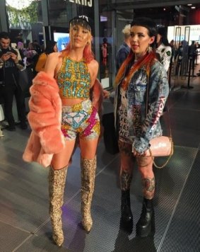 Imogen was speaking to Fairfax Media after the larger than life Di$count Univer$e show on Wednesday that she attended with Miley Cyrus' favourite tattoo artist, Lauren Winzer.