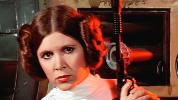 Princess Leia ... how to play a smart, tough woman in a largely male galaxy.