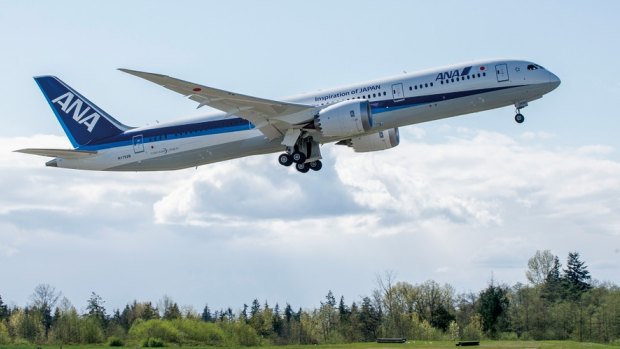 An ANA Boeing 787-900 Dreamliner.