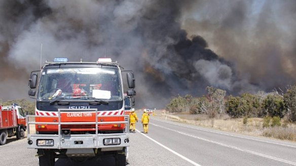 Firefighters are battling a blaze near Cessnock.