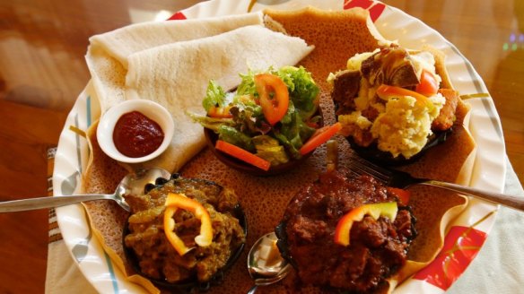 An African feast at Ras Dashen restaurant in Footscray.