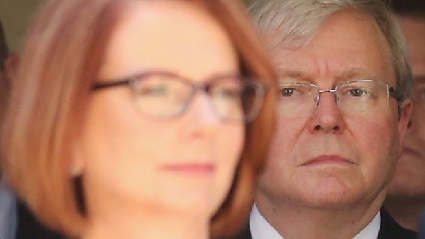 Bad blood: Julia Gillard and Kevin Rudd. 