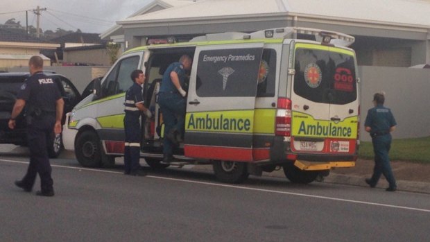 Paramedics rushed to treat the 17-month-old.