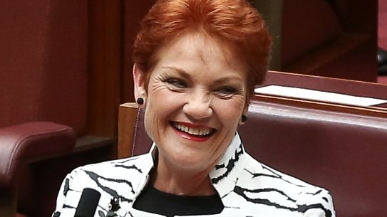 One Nation leader Pauline Hanson welcomed the compromise. 