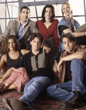 Early years: Matt LeBlanc (bottom right) with the cast of Friends.