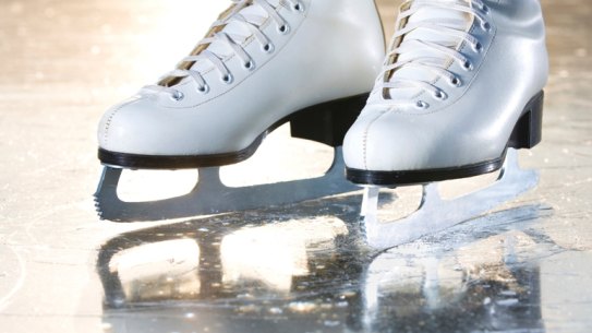 A pair of ice skates which come in handy for a dorky date