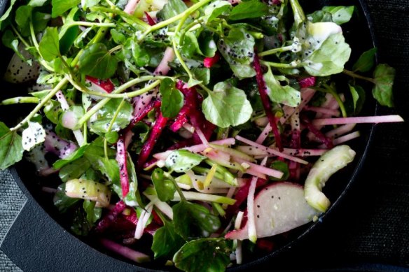 A simple salad with some lime zing.