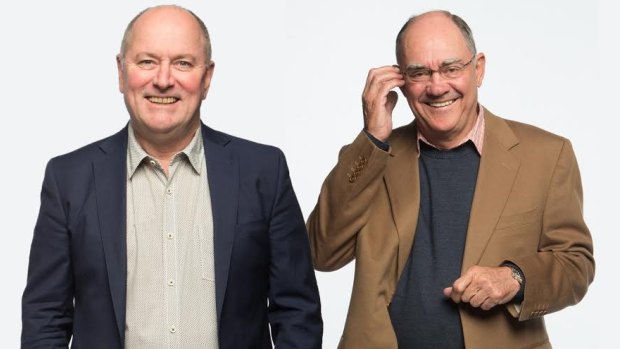 Ratings kings: 3AW's Ross Stevenson and John Burns are Melbourne's most-popular presenters.