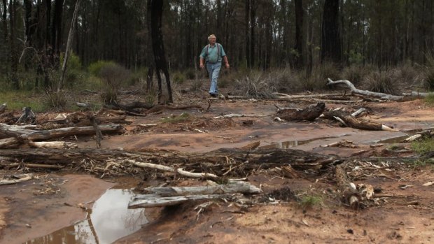Site of a suspected spill at one of Santos's CSG site.