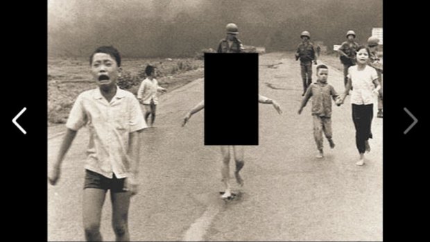 The censored 1972 photograph by Nick Ut.