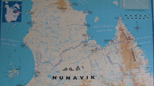 The area of Canada in northern Quebec where the structures were discovered.