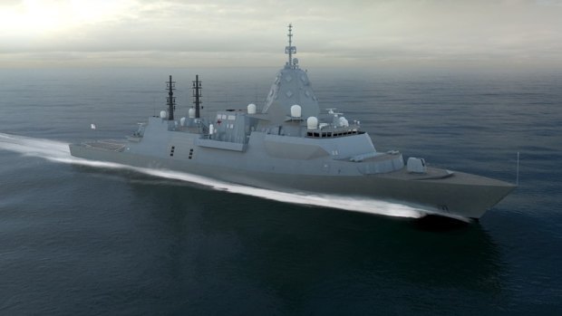 The global combat ship, proposed by Britain's BAE, which may become one of Australia's future frigates.
