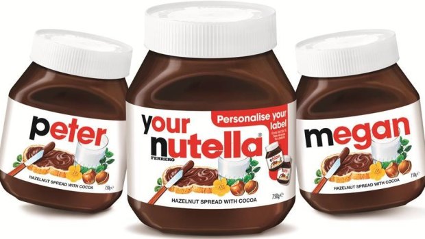 Nutella said the personalised labels were intended to be a "fun and joyful" campaign.