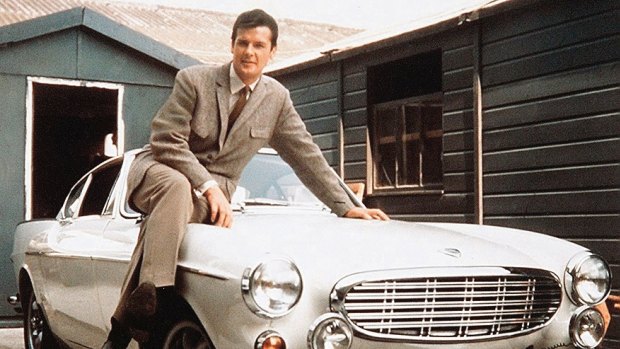 Roger Moore as Simon Templar in the <i>The Saint</I>, which ran for seven years and became one of the longest-running adventure series on television.