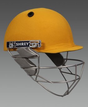 The special helmet supplied by Shrey.