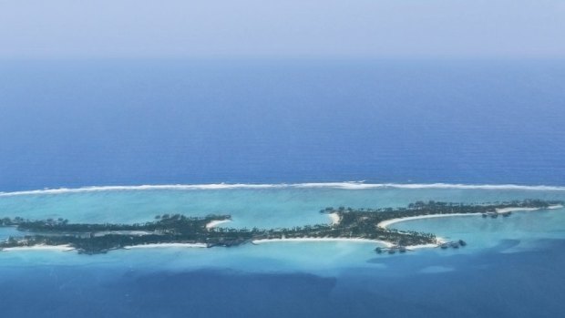 Reethi Rah as viewed from the air above the Maldives' North Male Atoll.

Photo: supplied