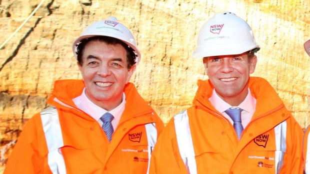 Mulicultural Affairs Minister Ray Williams (left), pictured with former premier Mike Baird, denies accepting illegal donations.