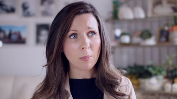 Sale pastor Heidi McIvor in the Coalition for Marriage's new television advertisement.