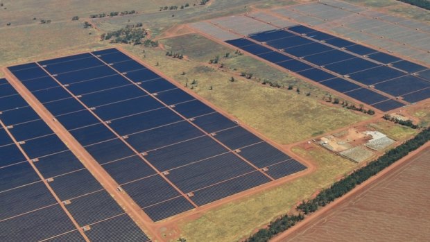AGL's Nyngan Solar Plant near Dubbo in 2015.