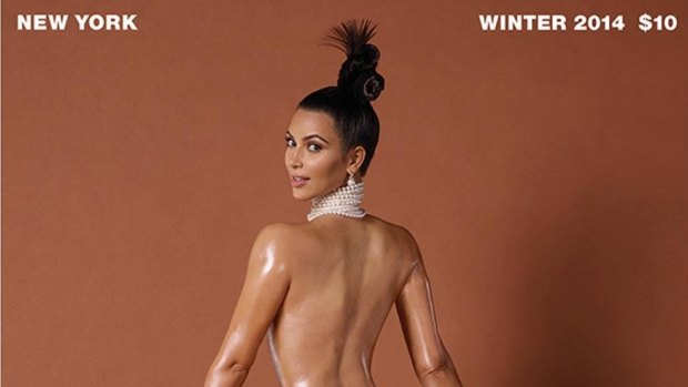  Kim Kardashian West on the cover of Paper magazine.