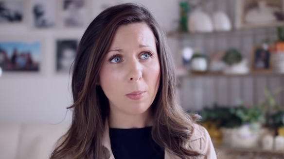 Sale pastor Heidi McIvor in the Coalition for Marriage's new television advertisement.