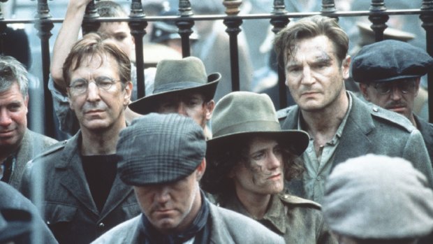 With Liam Neeson in Michael Collins.