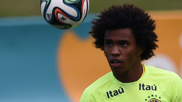 Willian: the Chelsea man has been tipped to replace Neymar.