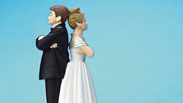 At the lowest rate in 30 years: Divorces are on the way down.