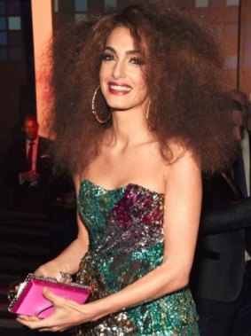 Amal Clooney along with Cindy Crawford were the disco divas of the Casa Migos party.