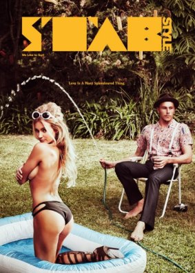 The cover of Stab magazine featuring Alana Blanchard and Jack Freestone.