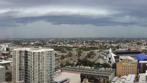 WAtoday.com.au reader Goce Krcoski submitted this photo of an approaching storm, snapped from the 19th floor of the QV1 building.