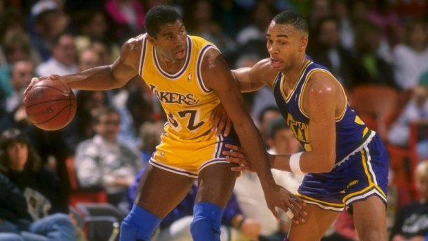 Top dog: Magic Johnson was the most crucial cog in the Lakers' Showtime machine.